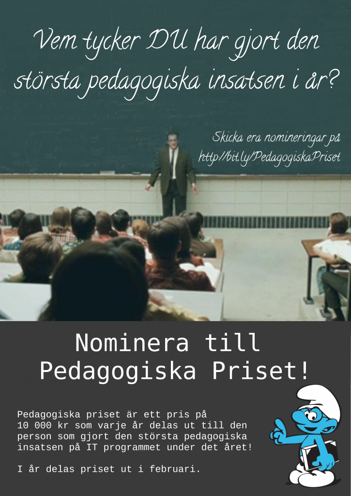 Pedagogiska priset poster