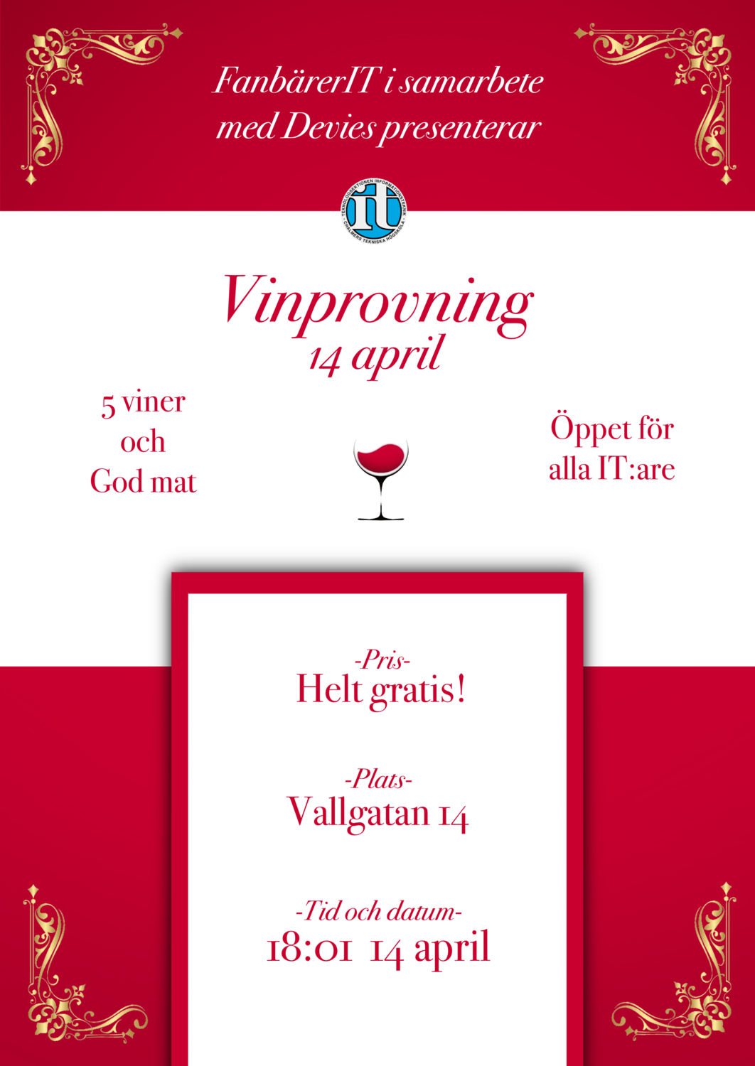 Vinprovning Poster